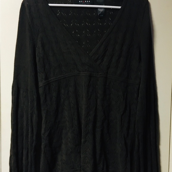 Axcess ~ Women’s ~ Sweater~ Medium ~ Black ~ Pullover - Picture 12 of 15